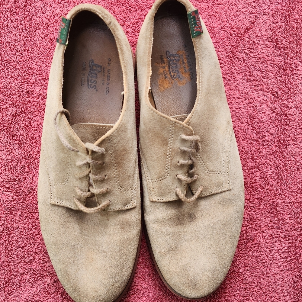 G.H. Bass & Co. Suede Oxford Shoes | Made in USA | Size 12